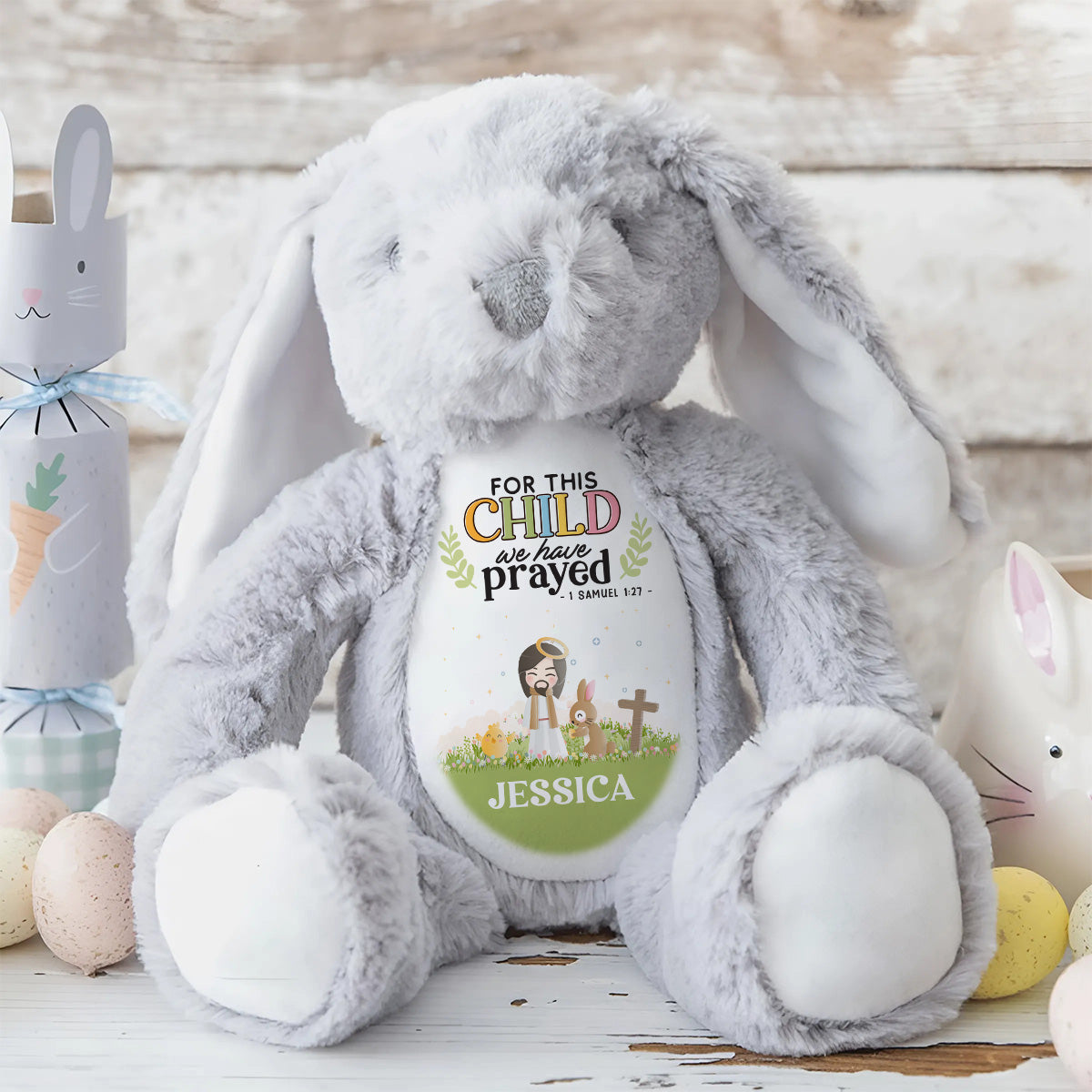 Our Blessed Kids - Personalized Stuffed Bunny