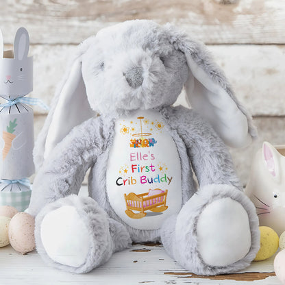 My Favorite Crib Buddy - Personalized Stuffed Bunny