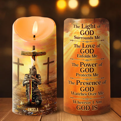 Prayer For Protection - Personalized Flameless LED Candle