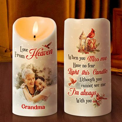 Love From Heaven - Personalized Flameless LED Candle