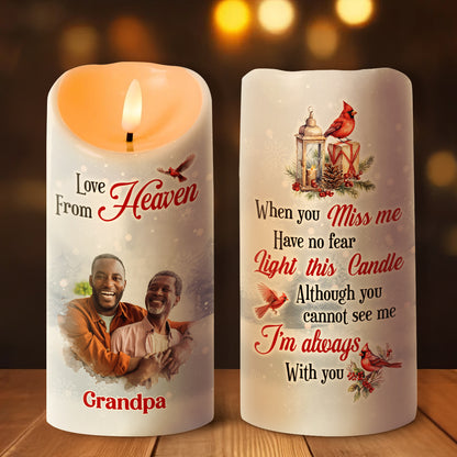 Love From Heaven - Personalized Flameless LED Candle