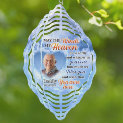 May The Winds Of Heaven Blow Softly - Personalized Wind Spinners