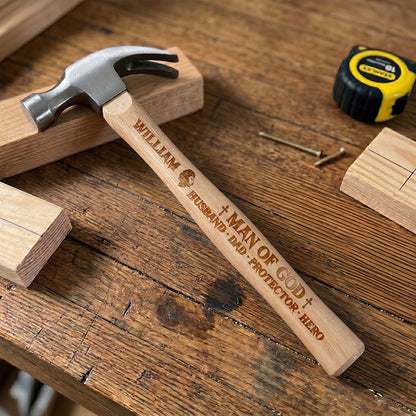 Man Of God - Personalized Wooden Hammer