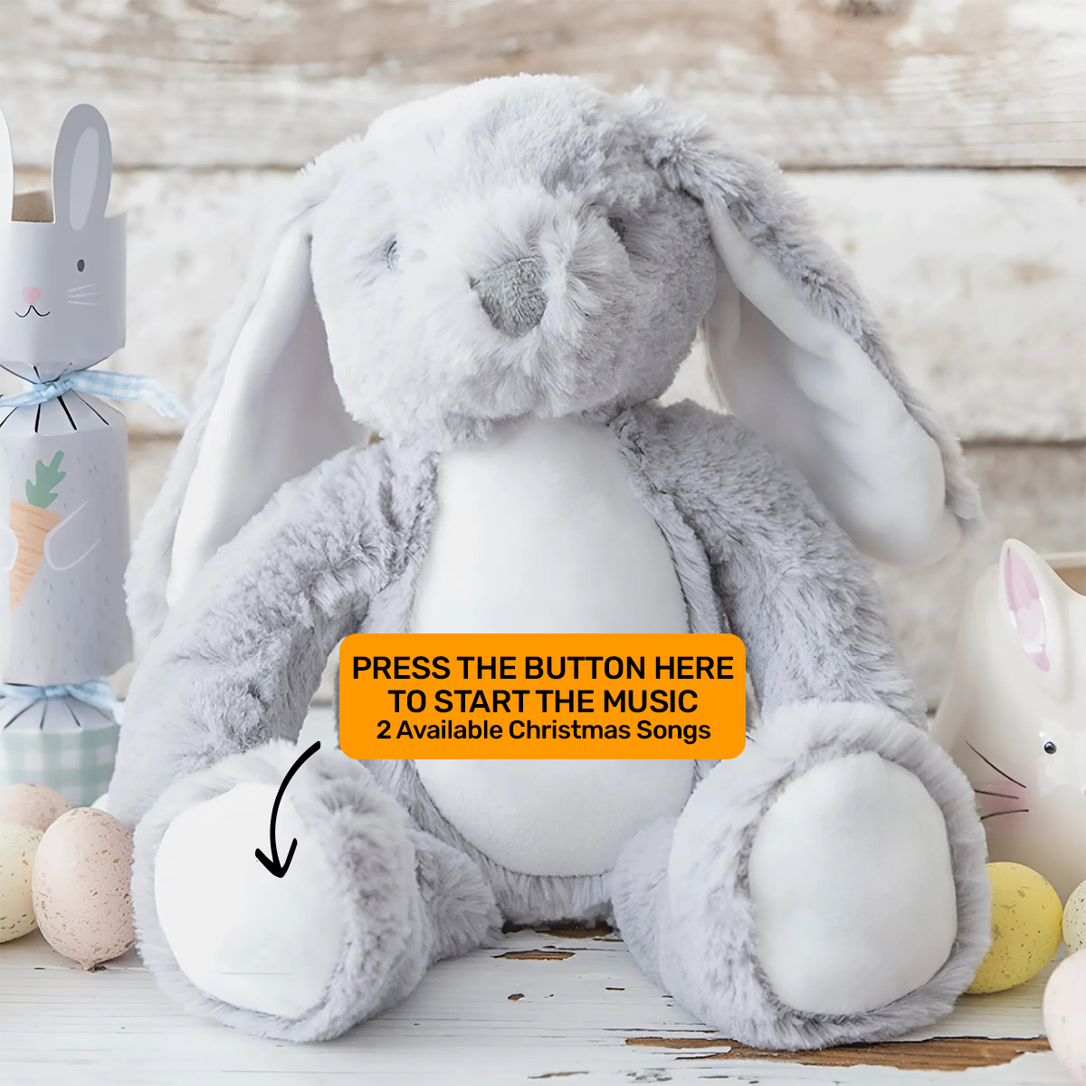 Grandpa Wants To Tell You - Personalized Stuffed Bunny