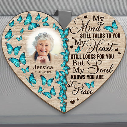 My Mind Still Talks To You Rest In Peace Memorial - Personalized Car Visor Clip FCCVCLETN1980L