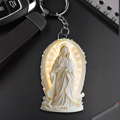 Hail Mary Guardian - Personalized Acrylic Keychain