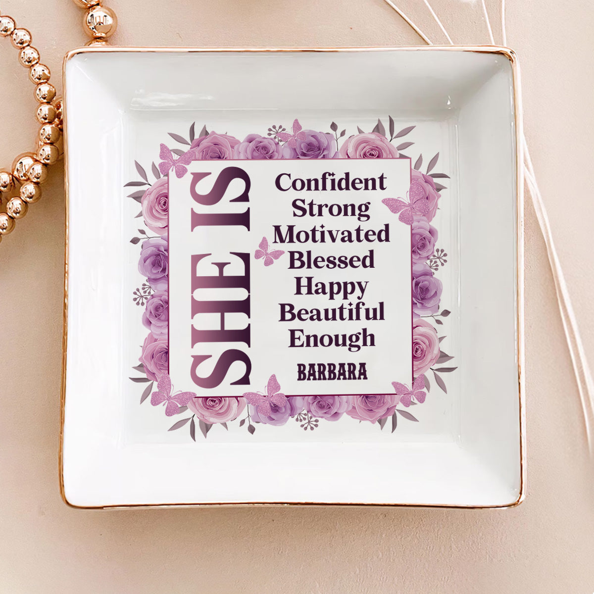 She Is - Personalized Jewelry Dish FCJDNUTN1901L