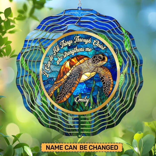 I Can do All Things Through Christ Who Strengthens Me - Personalized Wind Spinners FCWISPLEPA1754D