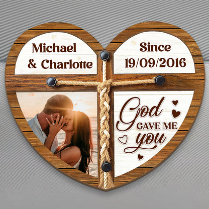 God Gave Me You - Personalized Car Visor Clip