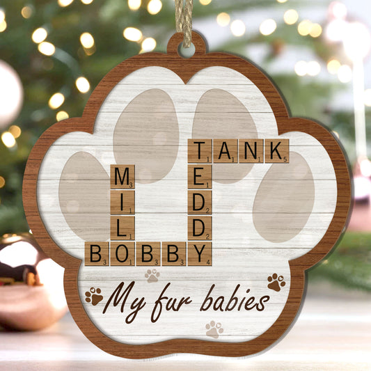 My Fur Babies - Personalized Wood & Acrylic Ornament