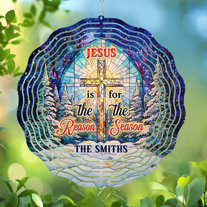 Jesus Is The Reason For The Season - Personalized Wind Spinners FCWISPLEHA2616T