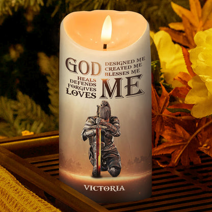 God Designed Me - Personalized Flameless LED Candle