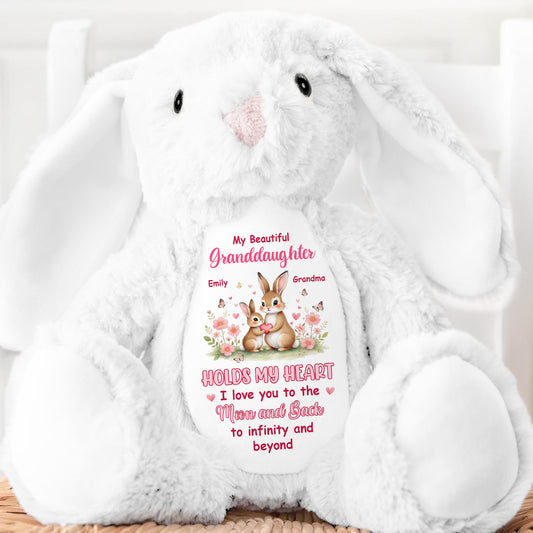 To My Grandkid - Personalized Stuffed Bunny