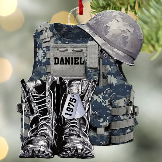 Veteran - Personalized 1-Side Acrylic Ornament FCACOLEHA2739TA