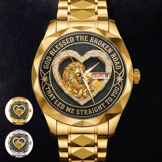 Blessed Road Led To You - Personalized Men's Wrist Watch