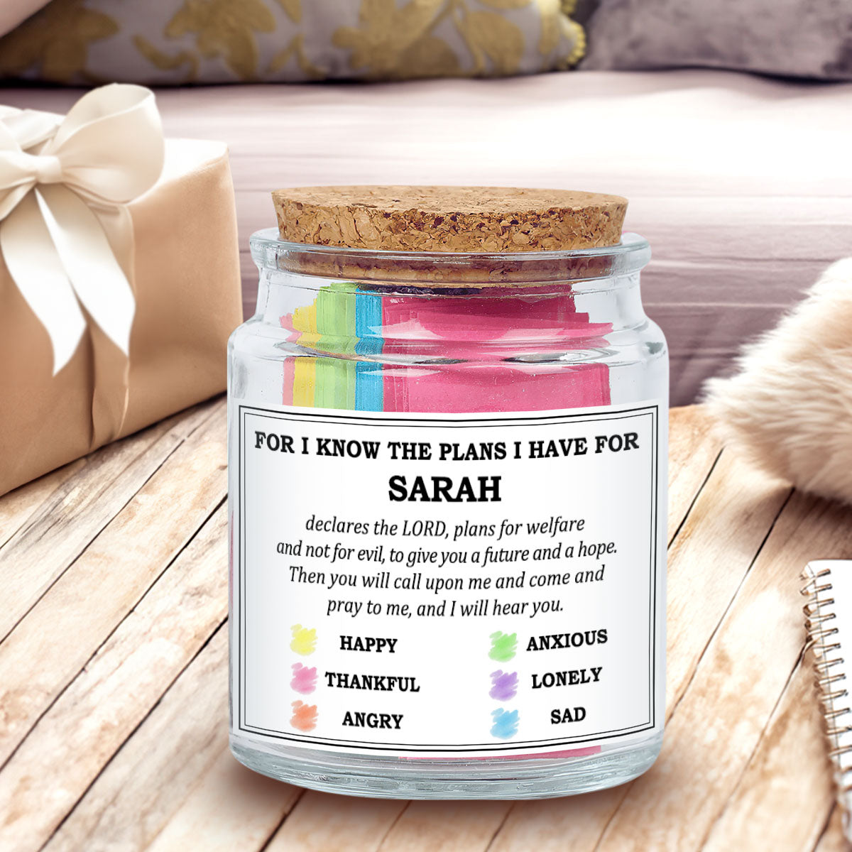 Daily Affirmations - Personalized Bible Verse Jar Self-buy