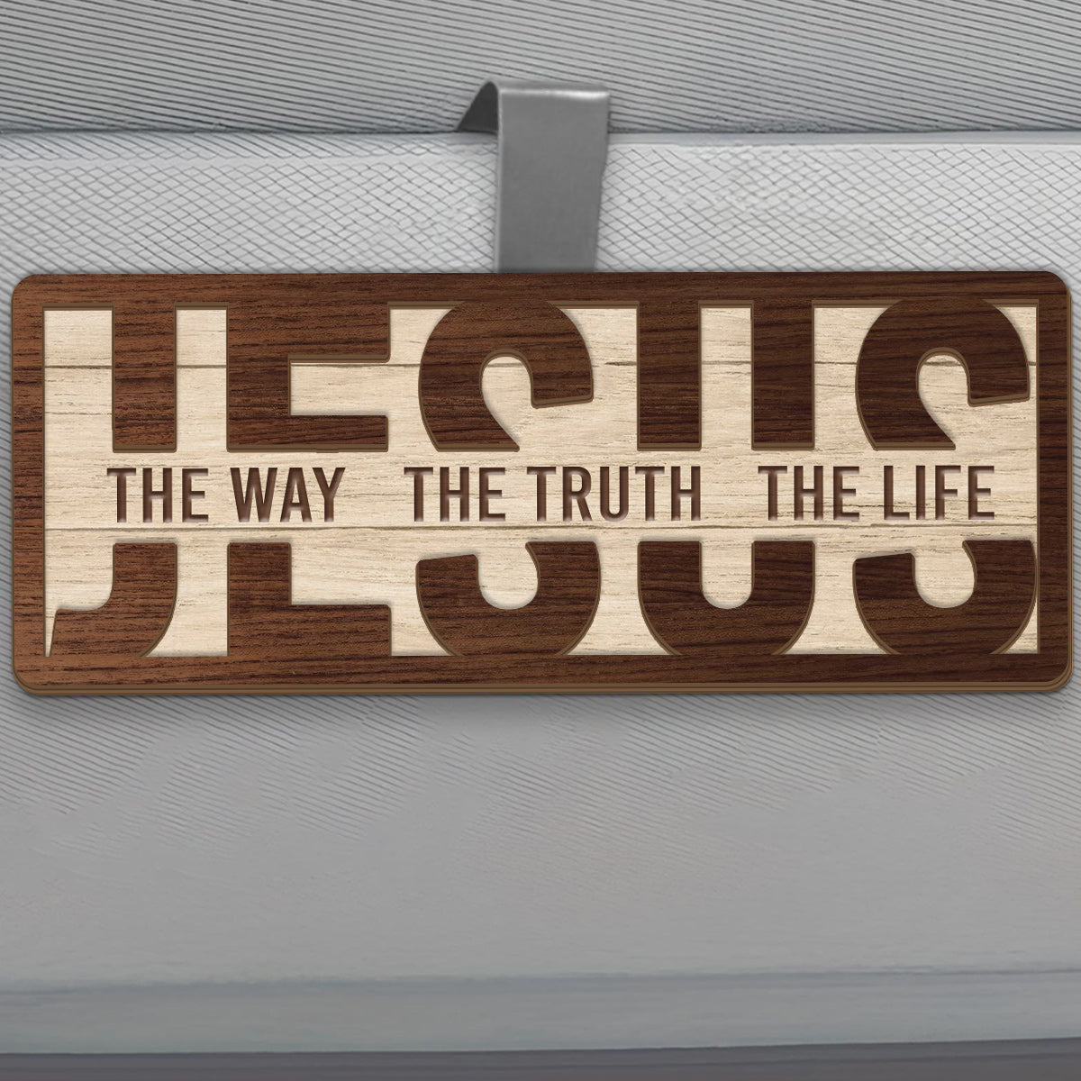 Jesus The Way The Truth The Life - Car Visor Clip FCCVCLEHA2134TA