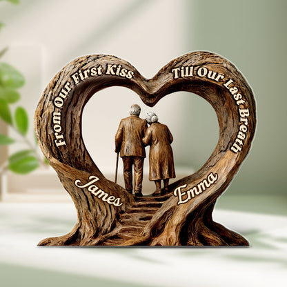 Rough Roads, Steady Love - Personalized Custom Shaped Squared Acrylic Plaque
