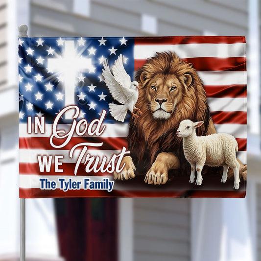 Our Nation Under God - Personalized House Flag
