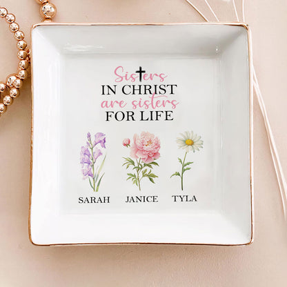 Sisters in Christ - Personalized Jewelry Dish FCJDLEHA1910M