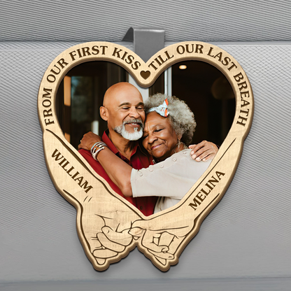 From Our First Kiss Till Our Last Breath - Personalized Car Visor Clip