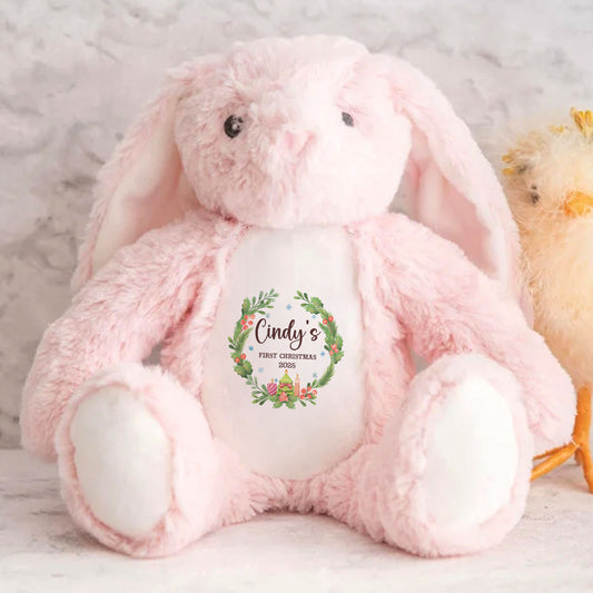 Baby's First Christmas - Personalized Stuffed Bunny