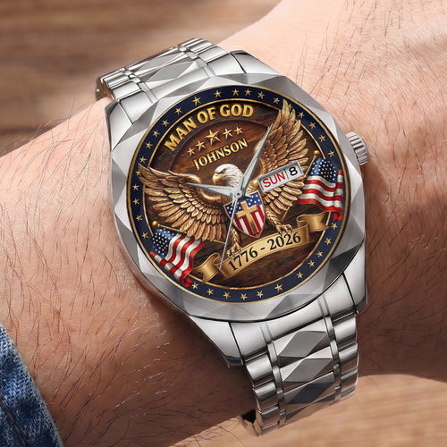 Man Of God - Personalized Men's Wrist Watch
