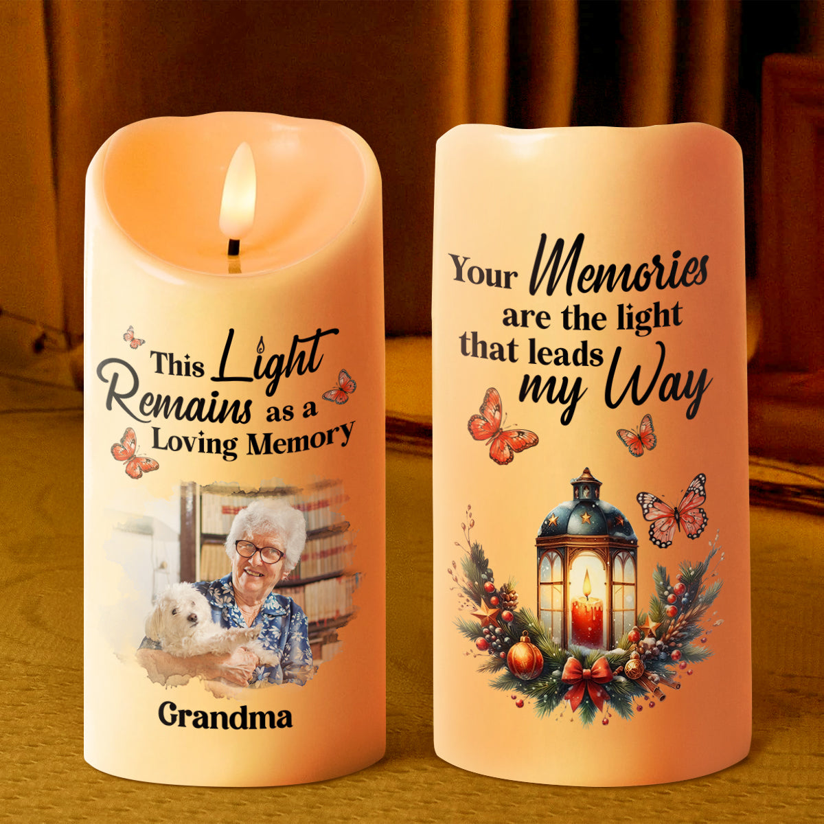 This Light Remains As A Loving Memory - Personalized Flameless LED Candle