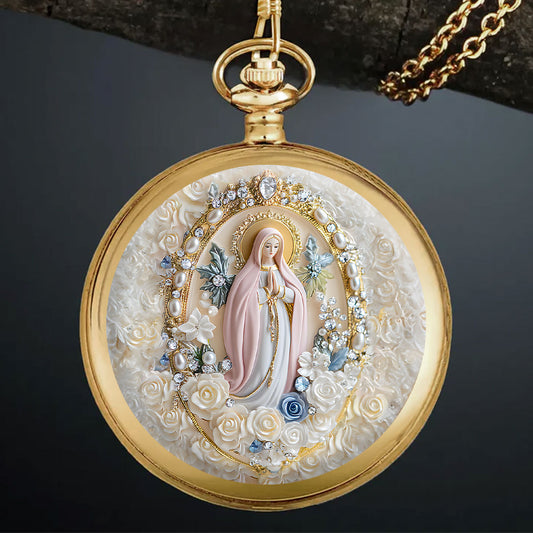 Blessed Mary Prayer Gift - Personalized Pocket Watch
