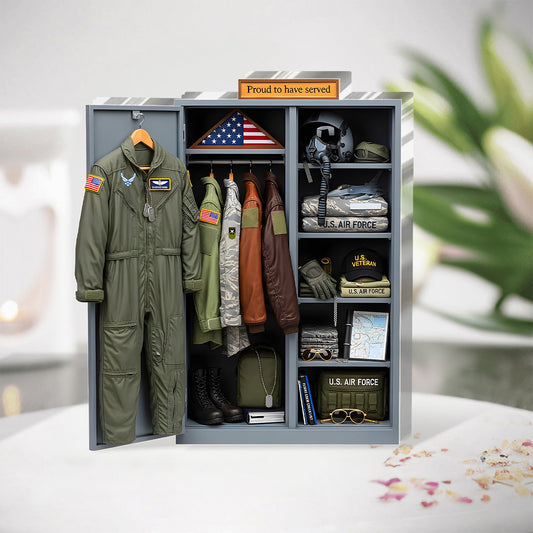 Christmas Military Locker - Personalized Custom Shaped Squared Acrylic Plaque