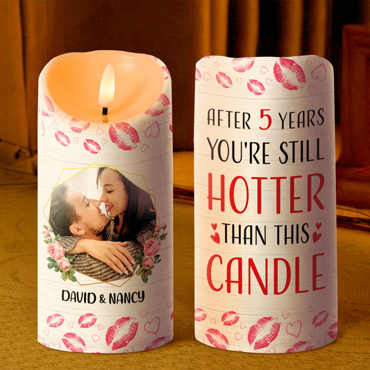 You're Still Hotter Than This Candle Couple - Personalized Flameless LED Candle