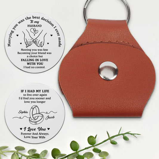 The Best Decision I Ever Made Was Choosing You - Personalized Pocket Hug
