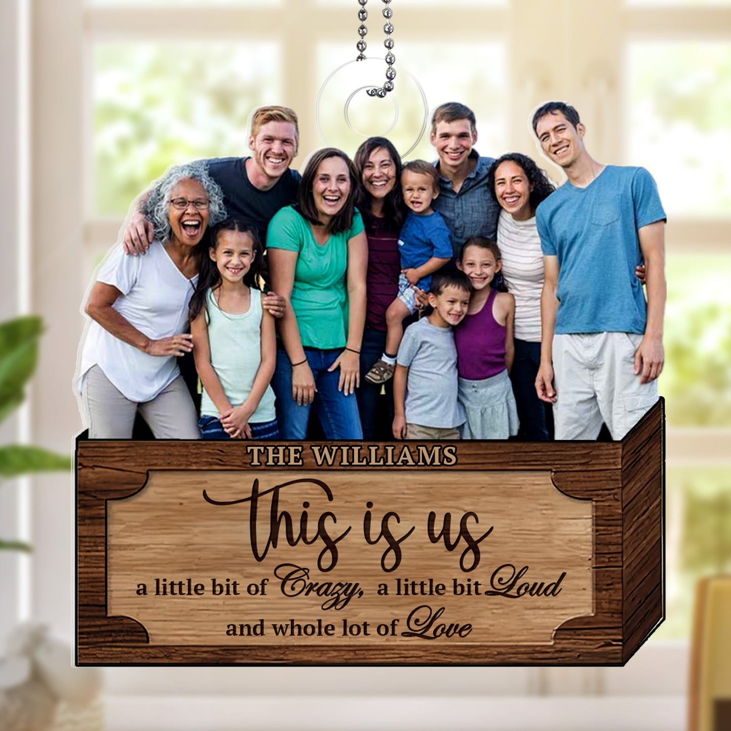 Photo Upload Family - Personalized 1-Side Acrylic Ornament FCACOLETN2314T