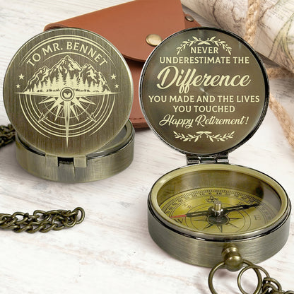 Retirement Tribute - Personalized Compass