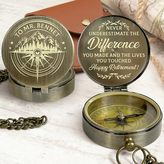 Retirement Tribute - Personalized Compass