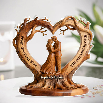 Ever After Rooted Heart - Personalized Custom Shaped Acrylic Plaque
