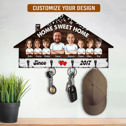 Home Sweet Home - Personalized Key Holder FCUWKHCSPH900T