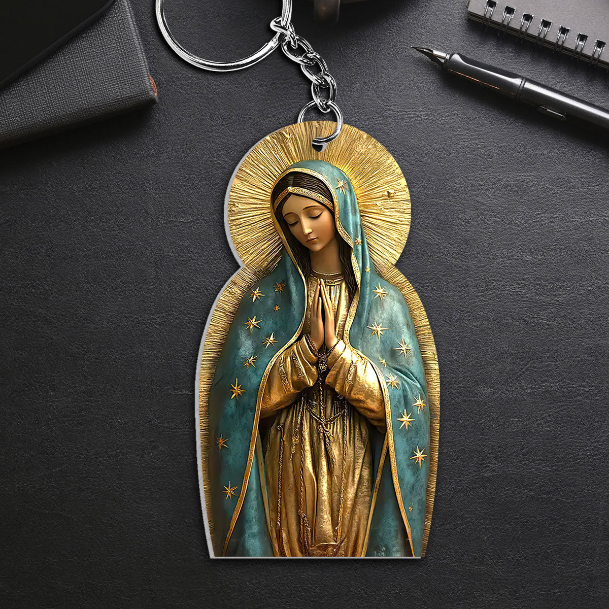 Vintage Style Virgin Mary - Acrylic Keychain