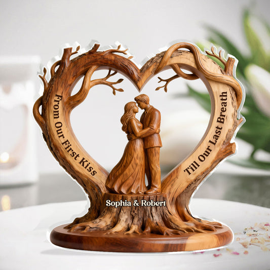 Ever After Rooted Heart - Personalized Custom Shaped Acrylic Plaque