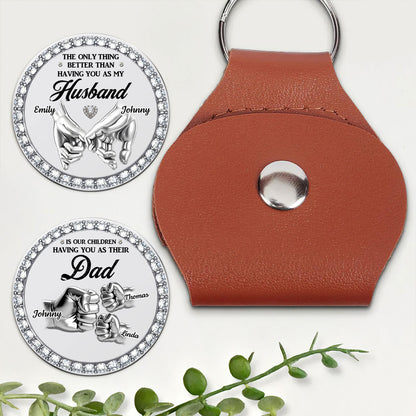 From Husband To Dad Love - Personalized Pocket Hug