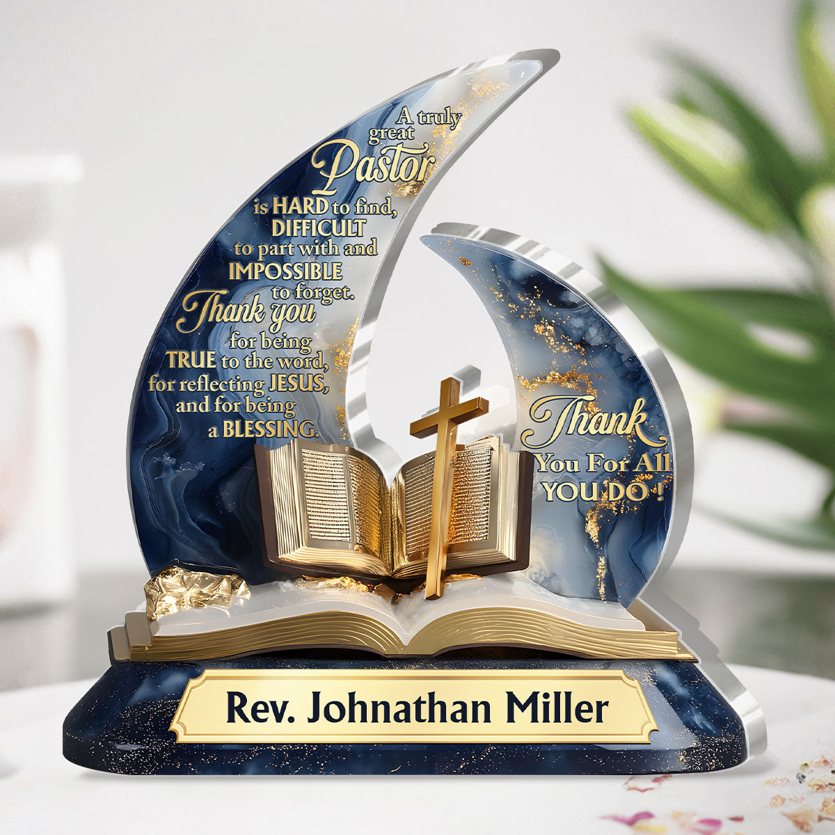 Legacy Of Faith - Personalized Custom Shaped Squared Acrylic Plaque
