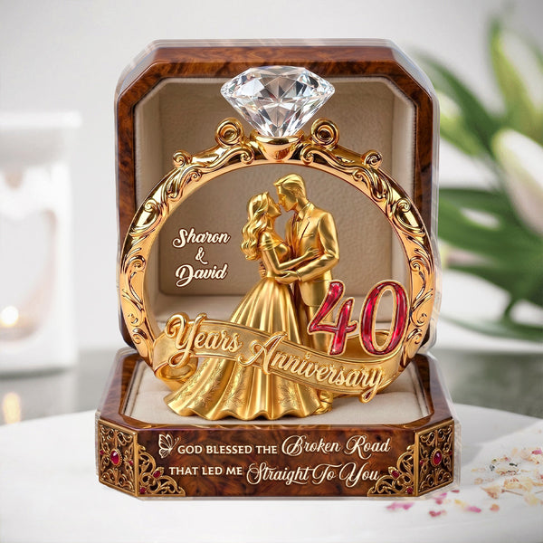 From Our First Kiss Till Our Last Breath - Personalized Custom Shaped Acrylic Plaque