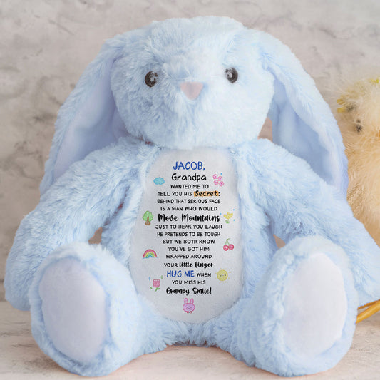 Grandpa Wants To Tell You - Personalized Stuffed Bunny