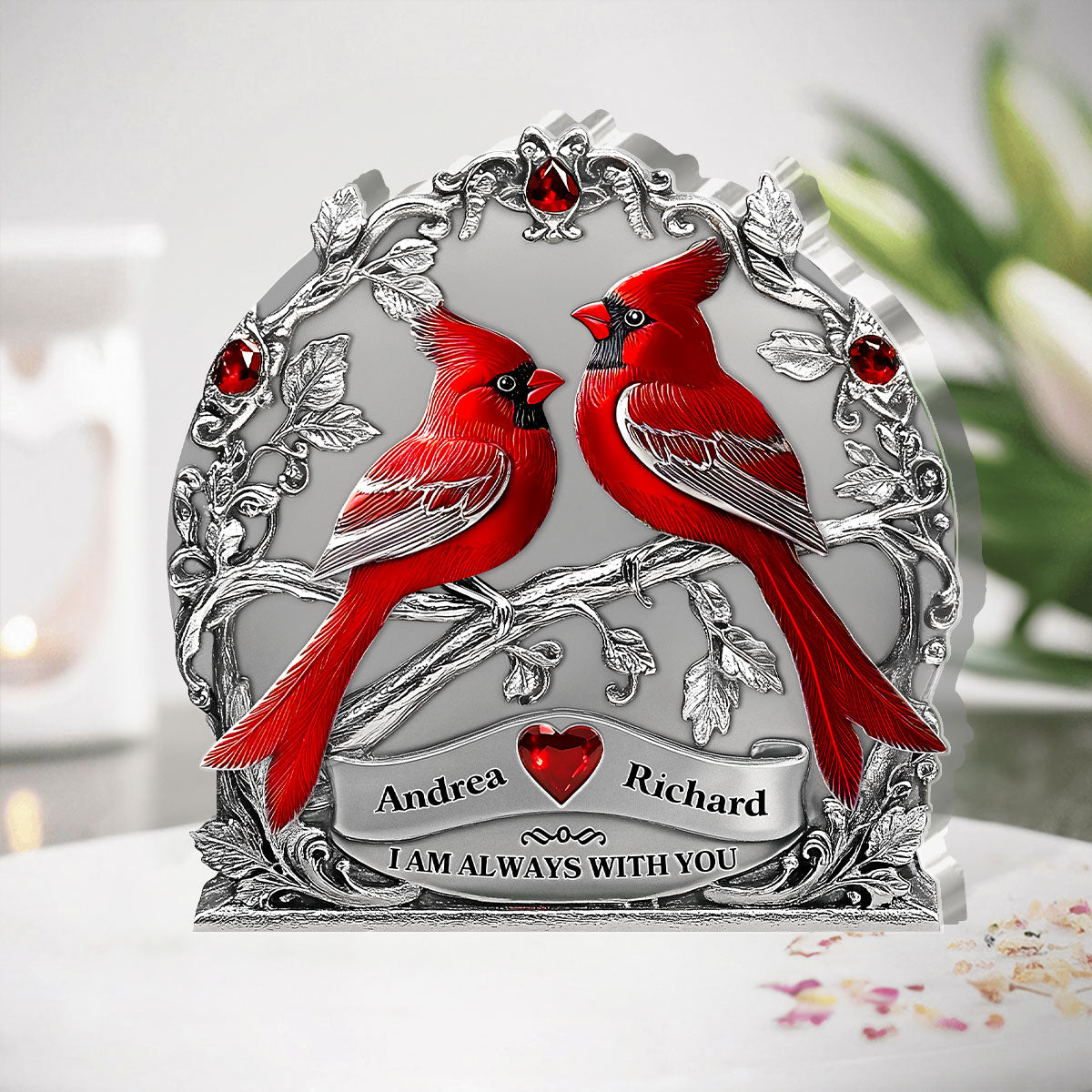 Our Radiant Journey - Personalized Custom Shaped Squared Acrylic Plaque