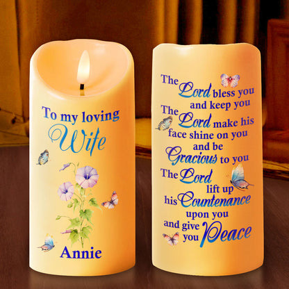 To My Loving - Personalized Flameless LED Candle