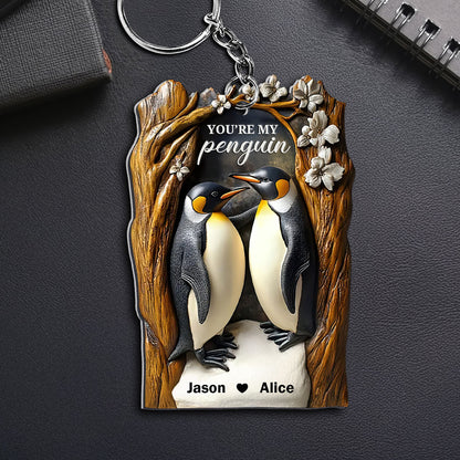 You Are My Penguin - Personalized Acrylic Keychain