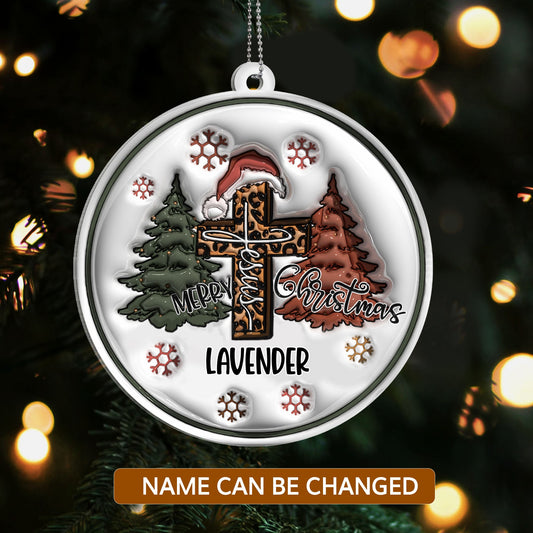 Inflated Jesus Merry Christmas - Personalized 1-Side Acrylic Ornament
