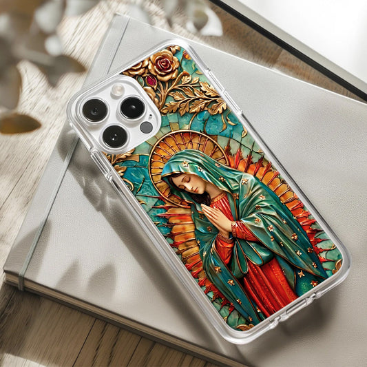 Our Lady Of Guadalupe -  Clear Silicone Phone Case