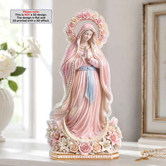 Heavenly Mother Of Pearls -  Custom Shaped Acrylic Plaque