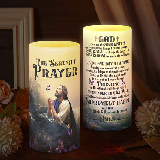The Senerity Prayer - LED Candle FCLCM1036
